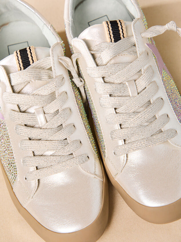 Paula Glitter Star Sneakers Detail 3 - TULLABEE