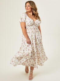 Claire Floral Maxi Dress Detail 2 - TULLABEE