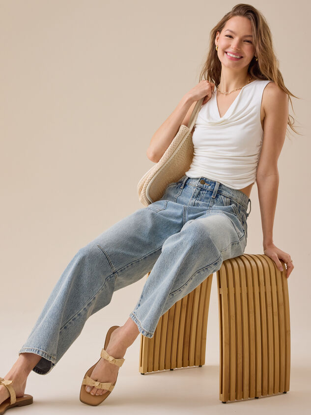 Alaya Cowl-Neck Top Detail 5 - TULLABEE