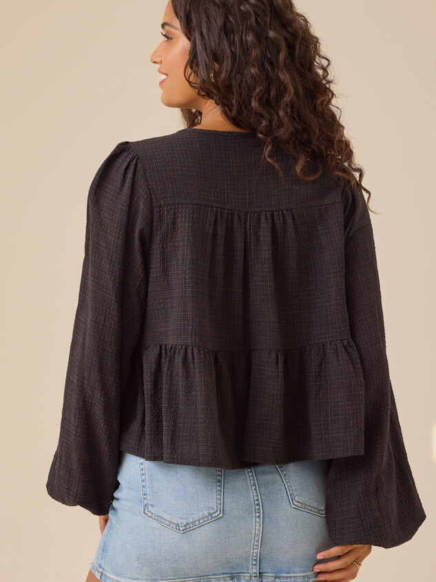 Landrie Tiered Babydoll Top - TULLABEE