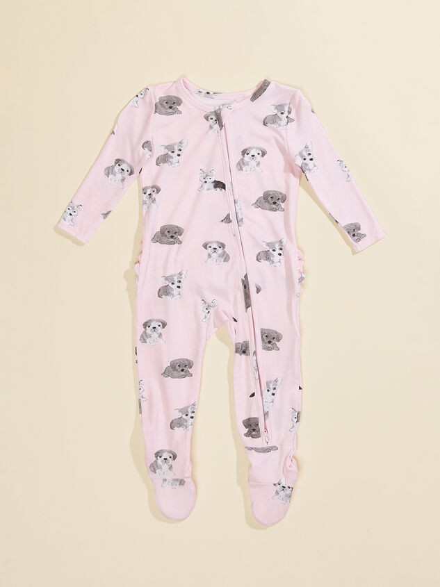 Puppies Ruffle Footie - TULLABEE