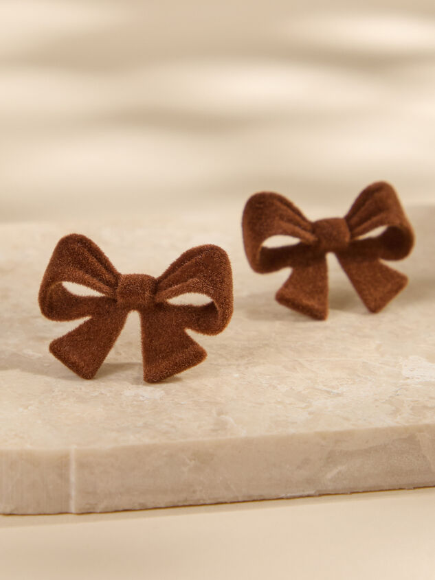 Holiday Velvet Bow Earring - TULLABEE