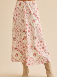 Gale Bandana Midi Skirt Detail 3 - TULLABEE