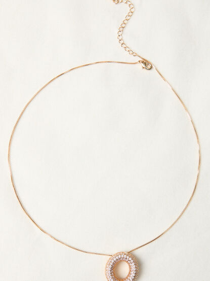 18K Gold Monogram Charm Necklace - O - TULLABEE
