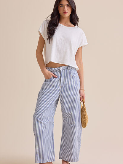 Caven High Rise Barrel Pants - TULLABEE