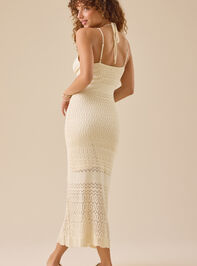 Sienna Crochet Maxi Dress Detail 4 - TULLABEE