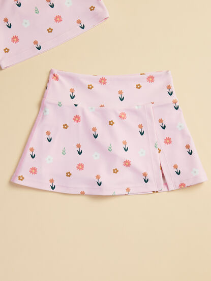 Macie Floral Athletic Skort - TULLABEE