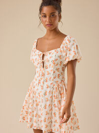 Zoie Puff Sleeve Mini Dress Detail 3 - TULLABEE