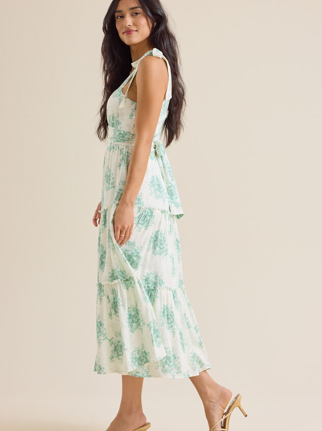 Becka Floral Maxi Dress Detail 3 - TULLABEE