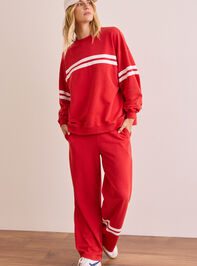 Turbo Striped Sweatshirt Detail 5 - TULLABEE