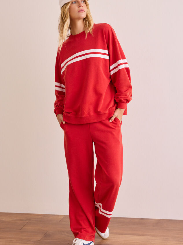 Turbo Striped Sweatshirt Detail 5 - TULLABEE