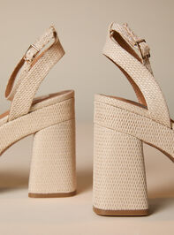 Whisora Rattan Crossover Wedge Detail 4 - TULLABEE