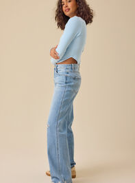 Esther Ribbed Crop Top Detail 4 - TULLABEE