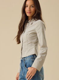 Ginger Checkered Top Detail 4 - TULLABEE