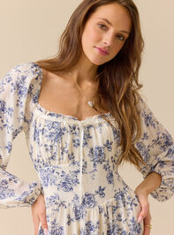 Jenni Floral Mini Dress Detail 2 - TULLABEE