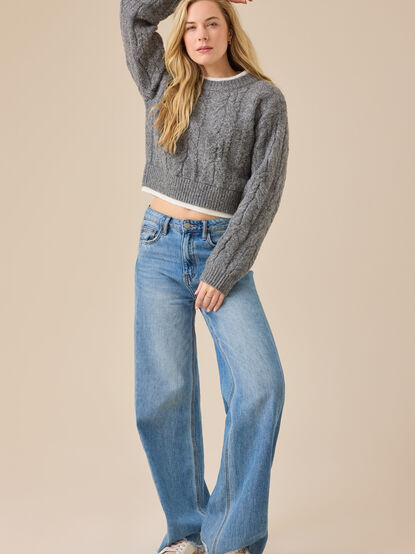 Lorali Layered Wool Sweater - TULLABEE
