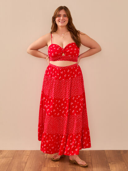 Fleur Floral Maxi Skirt - TULLABEE
