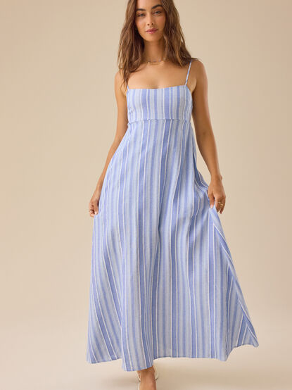 Demi Striped Maxi Dress - TULLABEE
