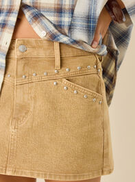 Elisabeth Studded Mini Skirt Detail 2 - TULLABEE