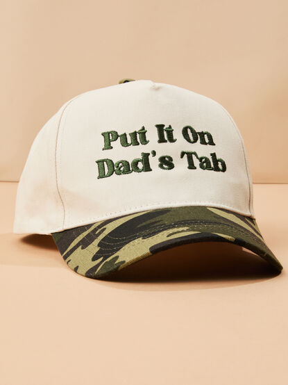 Put it on Dads Tab Trucker Hat - TULLABEE