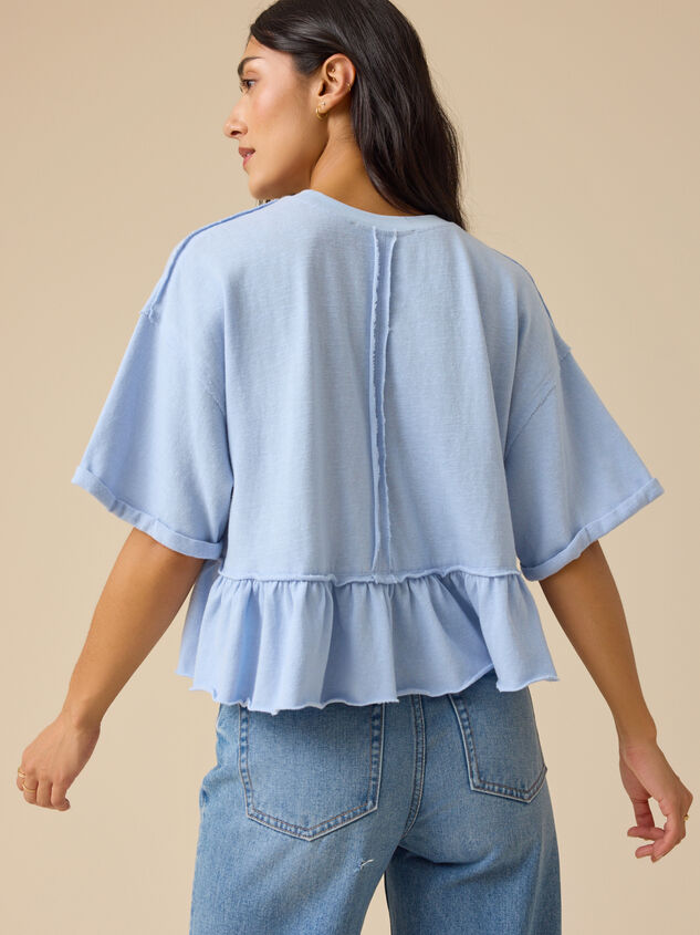 Sabrina Ruffle Babydoll Top Detail 4 - TULLABEE