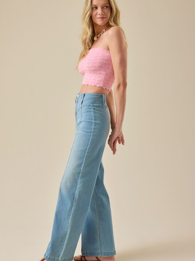 Darby Pointelle Scalloped Tube Detail 3 - TULLABEE