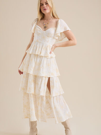 Roxanne Layered Maxi Dress - TULLABEE