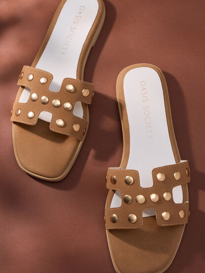 Evelynne H-Band Studded Sandal - TULLABEE