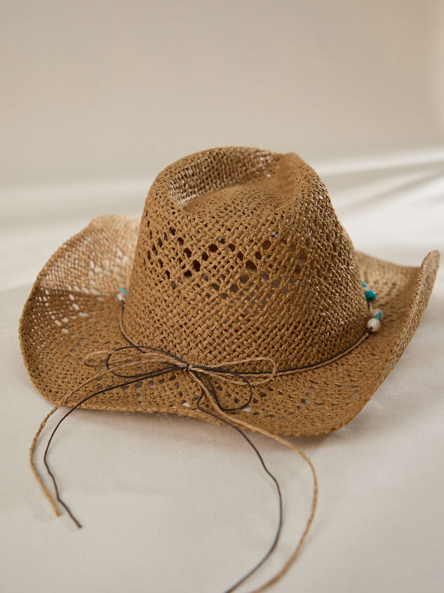 Woven Straw Rope Cowboy Hat Detail 3 - TULLABEE
