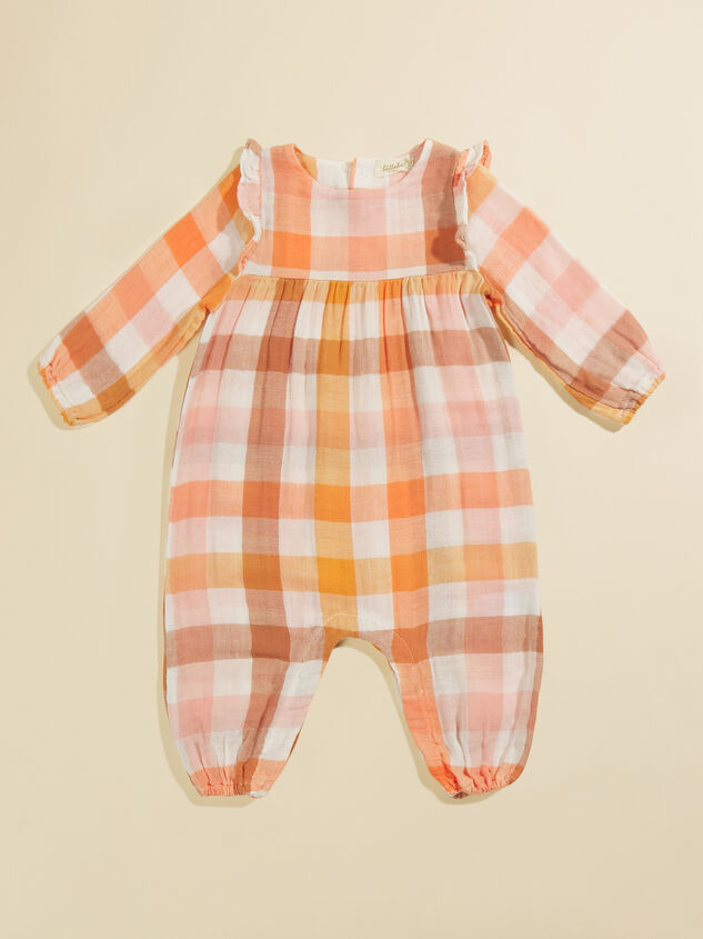 Briar Plaid Jumpsuit Detail 2 - TULLABEE