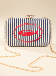 Sardine Stripe Clutch - TULLABEE