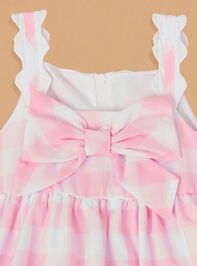 Cindy Check Dress with Headband Detail 2 - TULLABEE