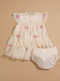 Amy Smocked Baby Dress and Bloomer Set Detail 2 - TULLABEE