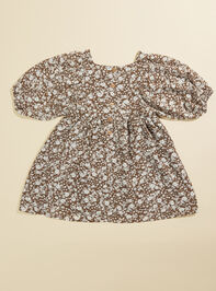Carmine Floral Dress Detail 3 - TULLABEE