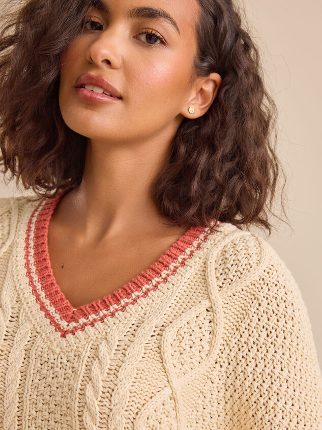 Zoey Side Tie Sweater Detail 3 - TULLABEE
