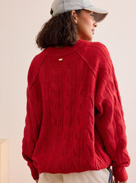 Daydream Cable Knit Sweater Detail 5 - TULLABEE