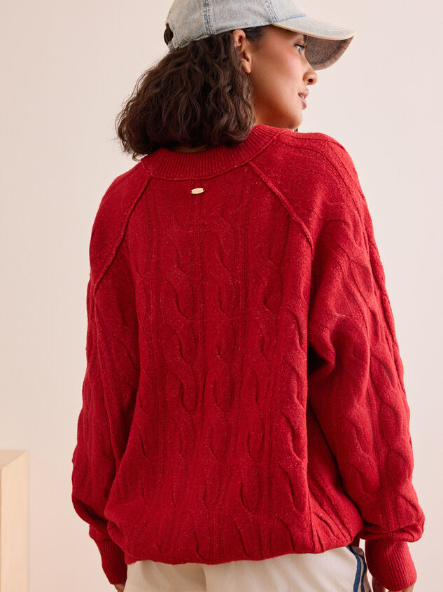 Daydream Cable Knit Sweater Detail 5 - TULLABEE