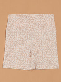 Lilah Leopard Biker Short Detail 2 - TULLABEE