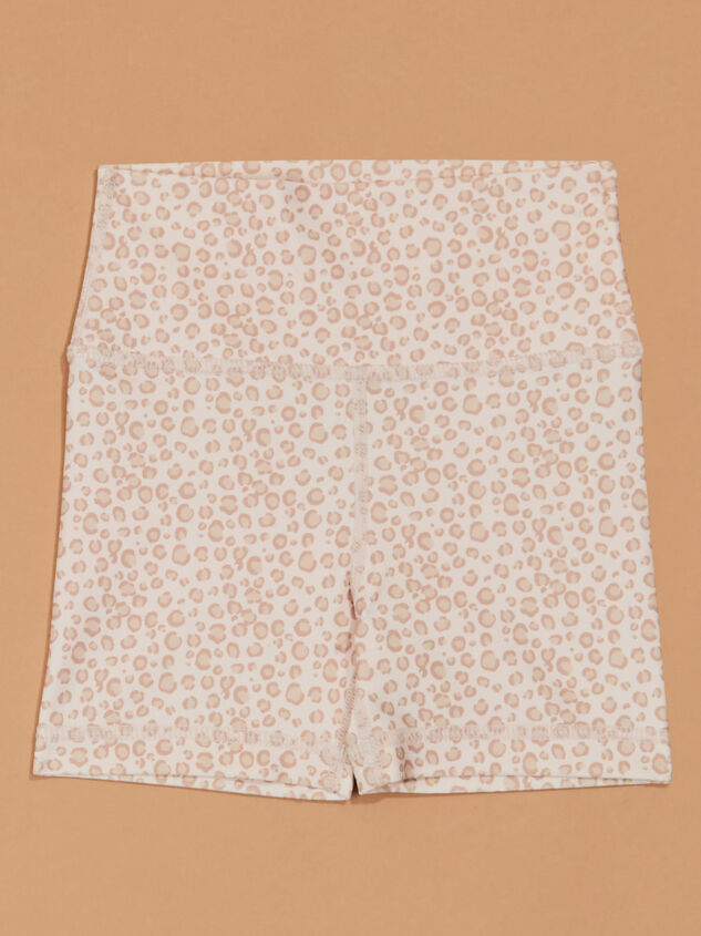 Lilah Leopard Biker Short Detail 2 - TULLABEE