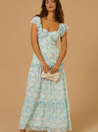 Chandler Floral Maxi Dress Detail 2 - TULLABEE