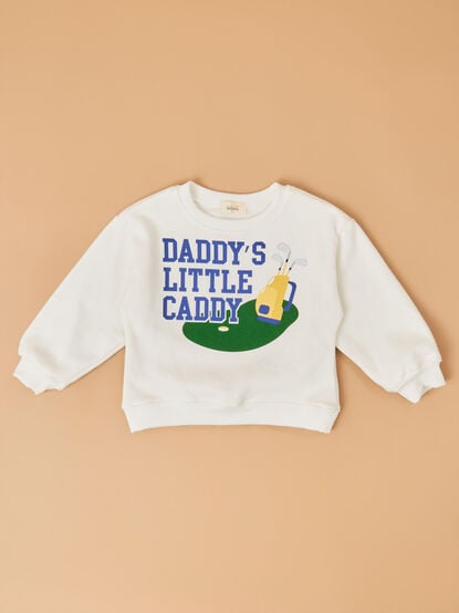 Daddy's Little Caddy Graphic Sweatshirt - TULLABEE