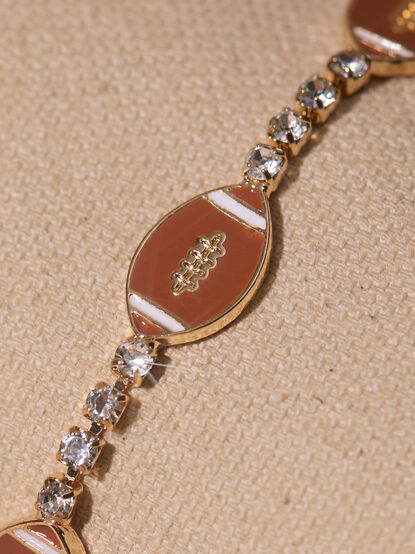 Gameday Football Charm Bracelet - TULLABEE