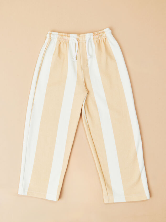 Maxwell Wide Leg Stripe Pant Detail 2 - TULLABEE