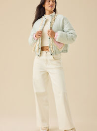 Gemma Gingham Jacket Detail 2 - TULLABEE