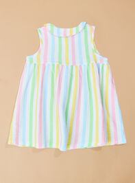 Haley Colorful Stripe Dress Detail 3 - TULLABEE
