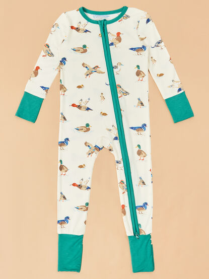 Ducks on the Loose Footless Romper - TULLABEE