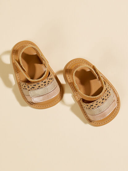 Ashlynn Cheetah Baby Sandals - TULLABEE