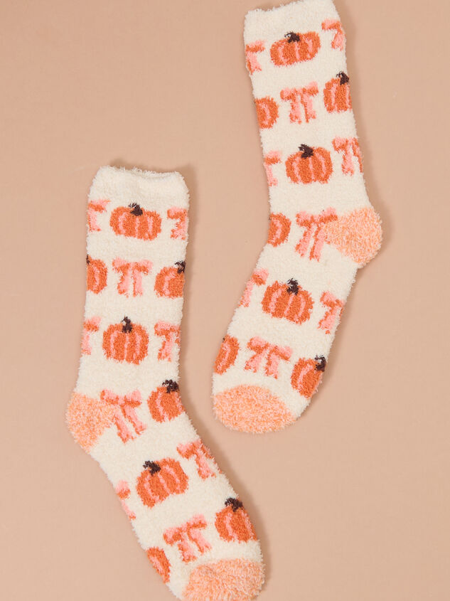 Pumpkin Bow Cozy Sock - TULLABEE