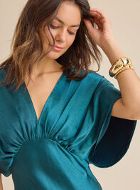 Lysa Satin Maxi Dress Detail 5 - TULLABEE