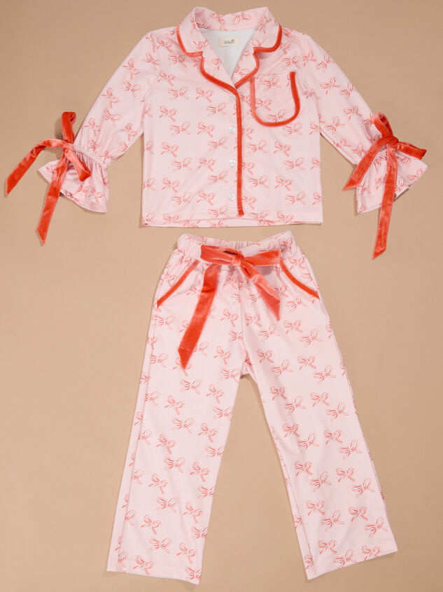 Candy Cane Cutie Pajama Set Detail 2 - TULLABEE